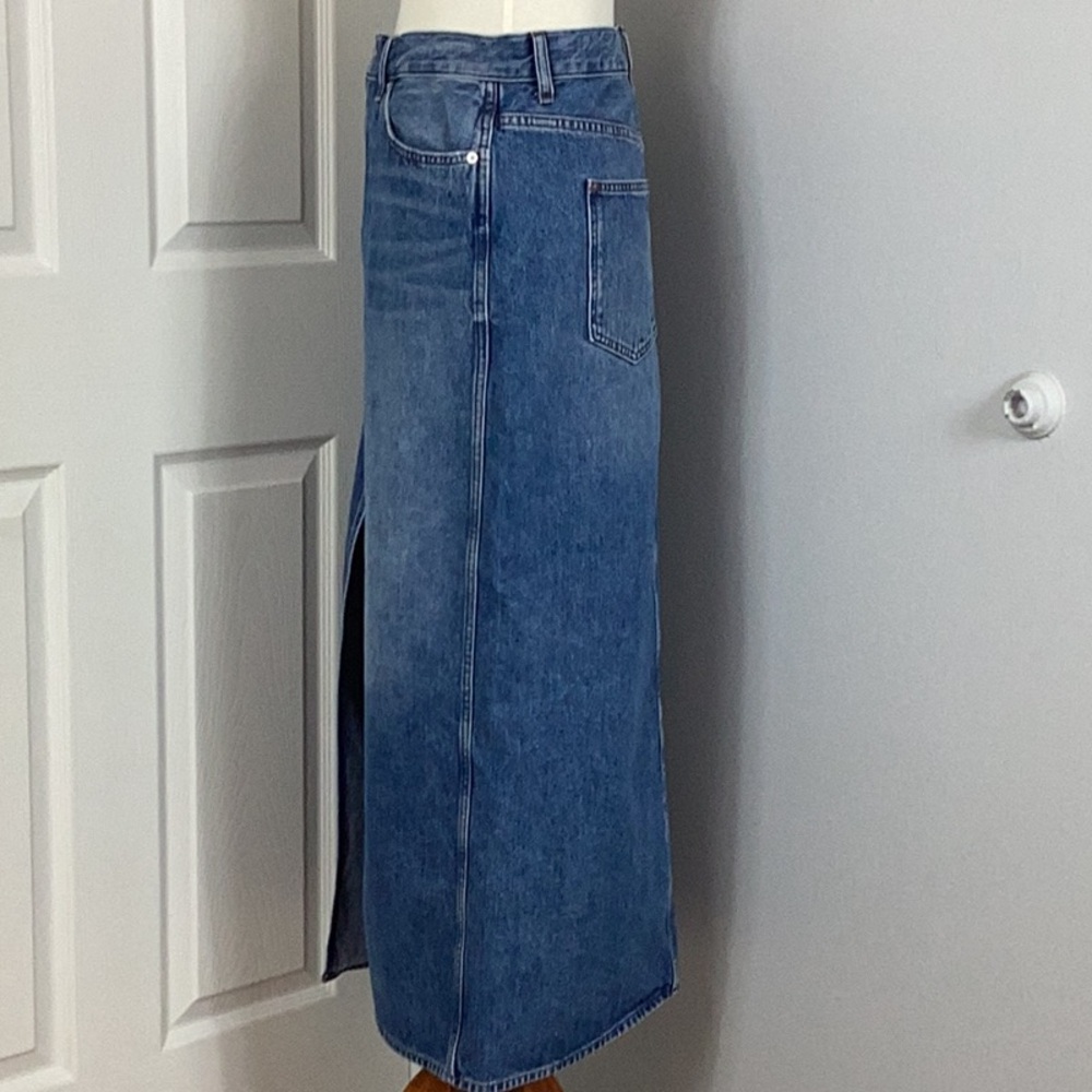 Madewell The Rilee Denim Midi Skirt - Picture 7 of 9